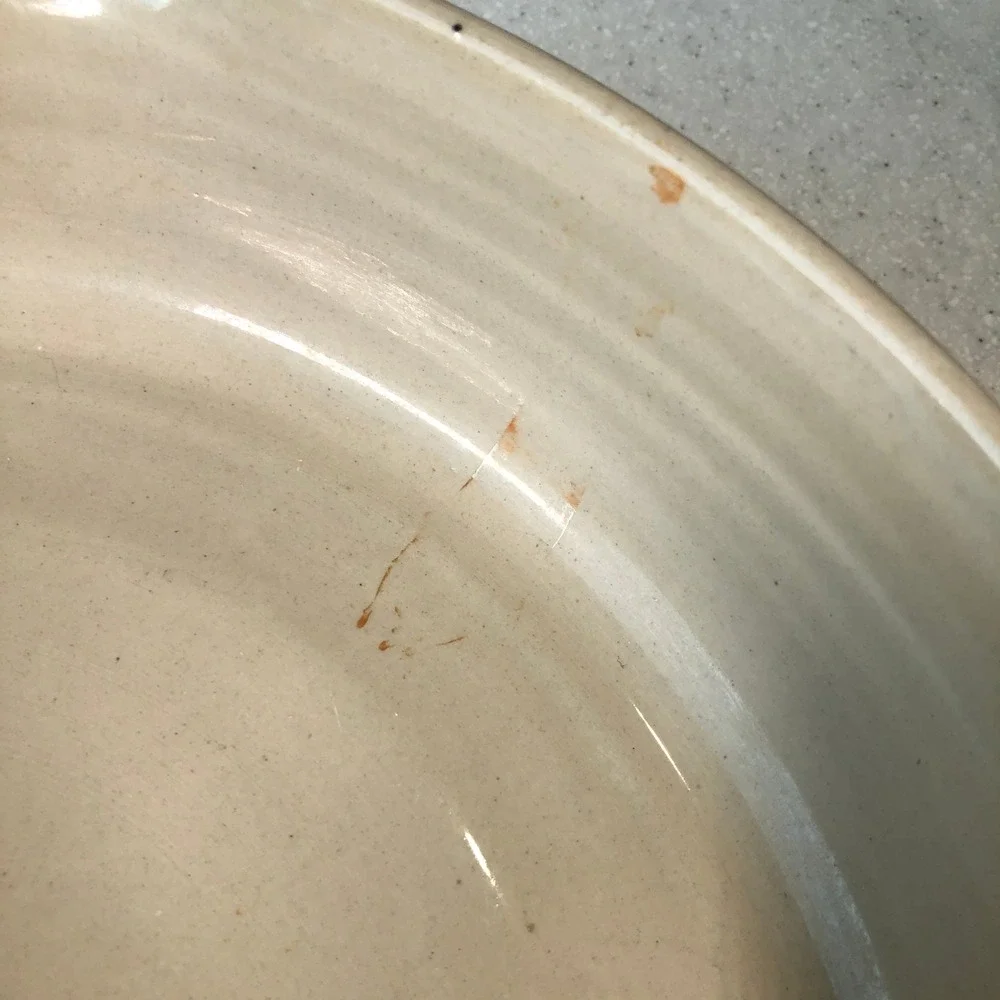 Martinez Pottery Hand Turned Stoneware Crawfish Lobster Dish Marshall TX 15in
